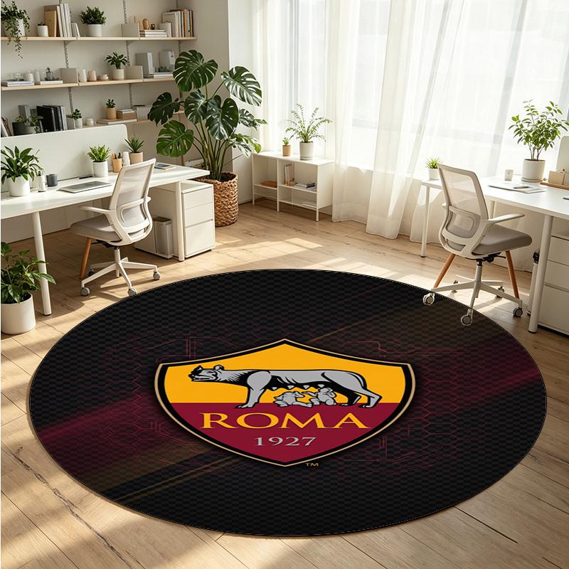 AS Roma Printed Round Crystal Velvet Rug Soft Non Slip Floor Carpet For Bedroom Holiday Gift