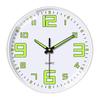 8 Inch Glow in The Dark Clocks Battery Operated Silent Non-Ticking Wall Clocks Luminous Wall Clock for Living Room Bedroom Decor