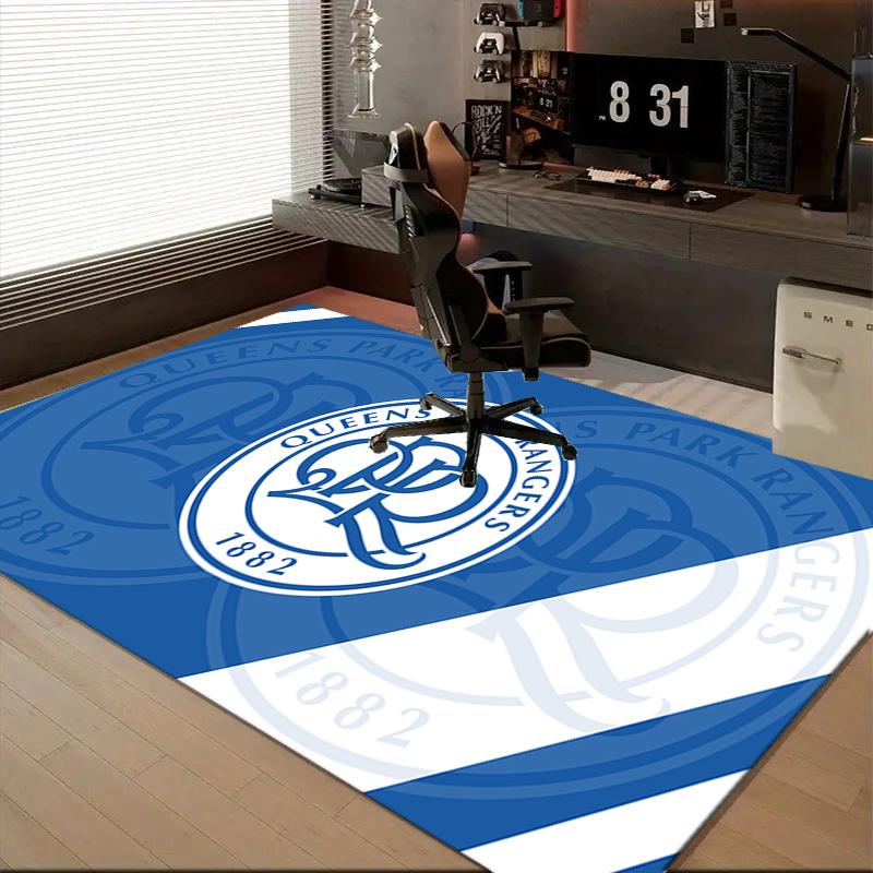 1PC Blue And White Queens Park Floor Mat for Living Room, Game Rooms, Office, Bedroom, Office Floor Mat Playful Design, Christmas fan gifts