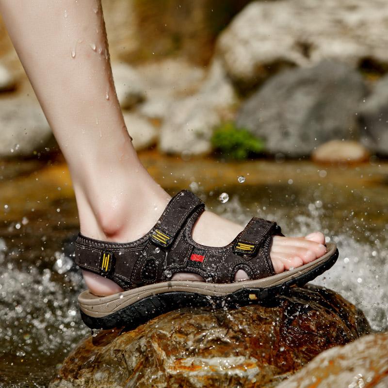 Fashion Outdoor Sandals Mens Dress Shoes Retro Male Leather Business Male Baroque Shoes Casual Mens Oxford Work Footwear