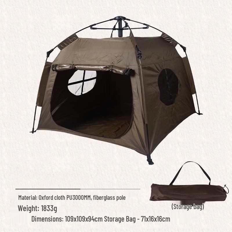 ZISIZ Pet Outdoor Foldable Camping Tent