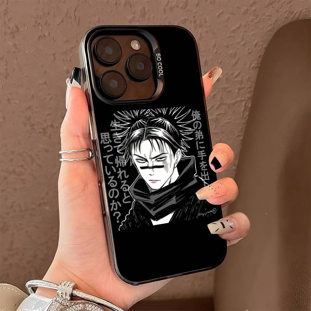 Jujutsu Kaisen Chos Phone Case for iPhone 17 17Air 16 15 14 13 12 11 Pro Max Plus Colorful Silver