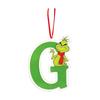 2D Christmas Ornaments, 26 Letters Flat Hanging Decorations for Holiday Decor