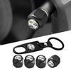 1Set Car Keychain Key Ring with Auto Tire Valve Caps YTED6 Tyre Dust Cap Emblem For Mercedes Benz A B C E S GLA CLA GLC GLE AMG