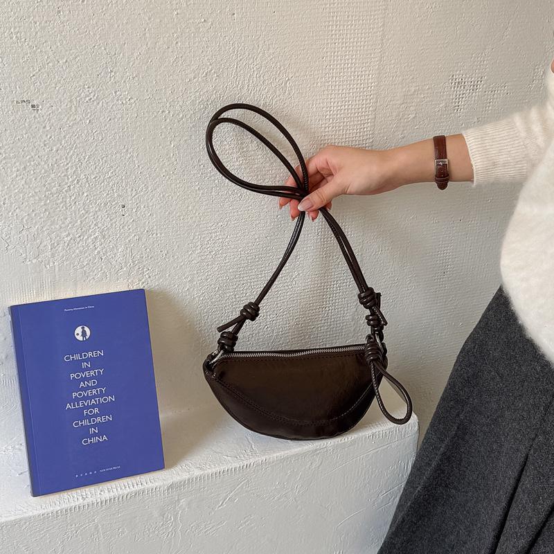 Women's 2026 Crossbody Crescent Dumpling Bag - High-Quality, Simple, Niche Design