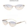 Ladies Sunglasses, Rivet Triangle Cat Eye Sunglasses, Frameless Fashion Sunglasses