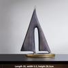 A Pair (2 Sets) of Smooth Sailing Sailboats for Home Decoration, Living Room Decoration, Bedroom Tabletop Decoration, Resin Craf