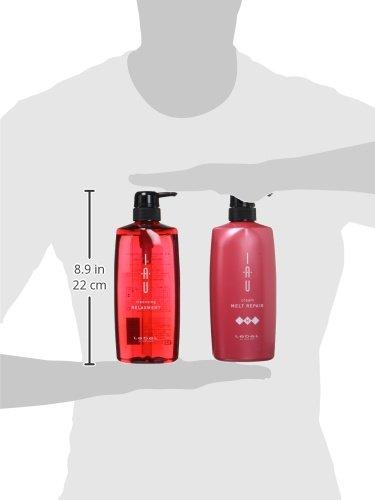 Lebel IAU Io Cleansing Relaxation Shampoo 600ml & Io Cream Melt Repair Treatment 600ml