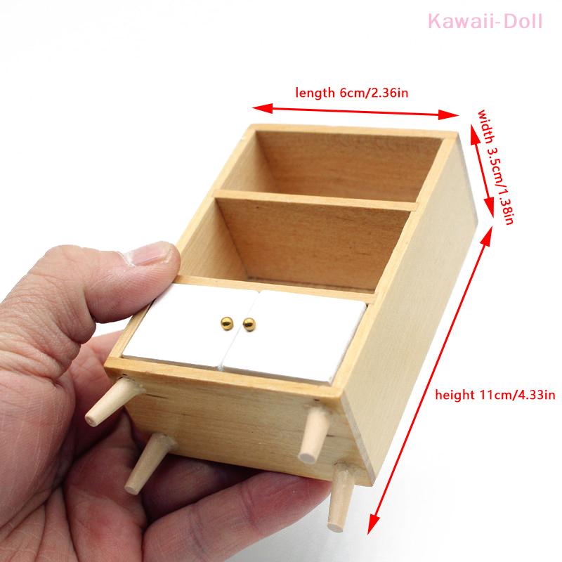 1Pcs Miniature Display Cabinet 1:12 Dollhouse Restaurant Bookshelf Furniture Decor Accessories