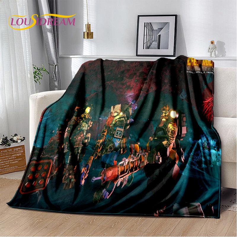 DRG Deep Rock Galactic Game Gamer Soft Plush Blanket,Flannel Blanket Throw Blanket for Living Room Bedroom Bed Sofa Picnic Cover