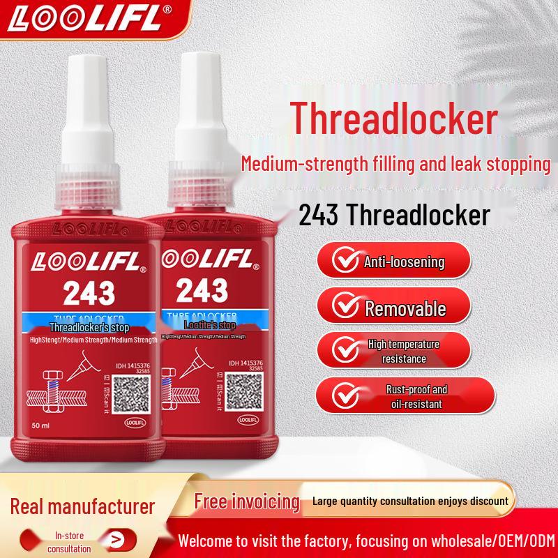 243 High Temp Anaerobic Threadlocker Screw Glue