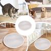 Cat Scratcher Carpet Cotton Rope Round Carpet Washable Floor Scratching Pad With Tassel For Home Living Room Bedroom Playroom