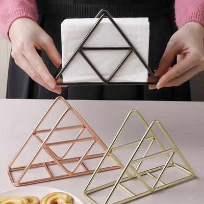 Ironwork Napkin Storage Rack Convenient Paper Stand High Quality Napkin Holder Table Decoration