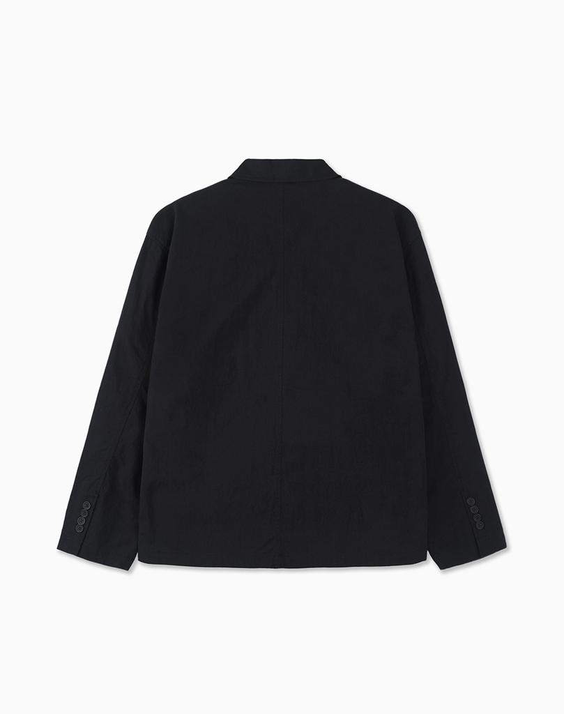 Work On Body Off Levy Semi-Overfit Cotton Blazer [Black]