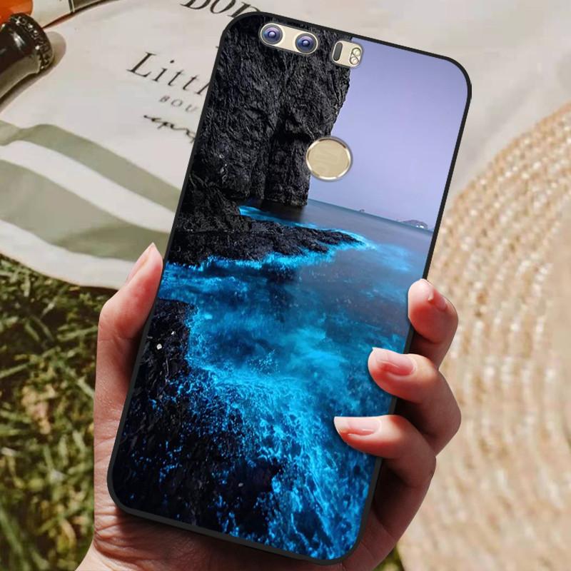 Pro Huawei Honor 8 5,2palcový kryt Silikonový zadní kryt Pouzdro na telefon pro Huawei Honor 8 Kryty Měkký nárazník coque Honor8 FRD-L19 Pouzdra