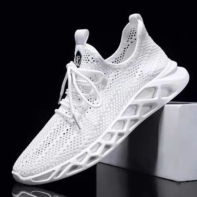 Men's 2025 Breathable Flyknit Sports Shoes: Lightweight, Trendy, Casual Summer Style