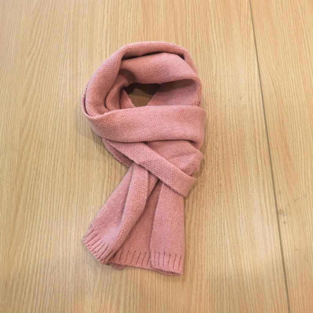New solid color arctic velvet scarf women's autumn and winter Korean version college style simple cycling warm windproof scarf wholesale