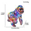 Creative Cartoon Graffiti Gorilla Sculpture, Resin Crafts, Home Decoration, Indoor, Living Room, Office, Animal Sculptures