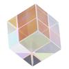 Dichroic Cube Prism Colorful Glass Cube Prism for Physics Teaching Research Decoration Art Education 18x18x18mm