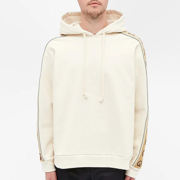 Gucci Sweatshirts Men's Ecru Hooded (Non-detachable) Moderate 596230-XJBUW-9230