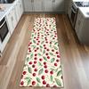Green Plant Cherry Runner Rug Fruit Watermelon  Printed Carpeted Porch Foyer Fully Carpeted Kitchen Non Slip Mat Home Decoration