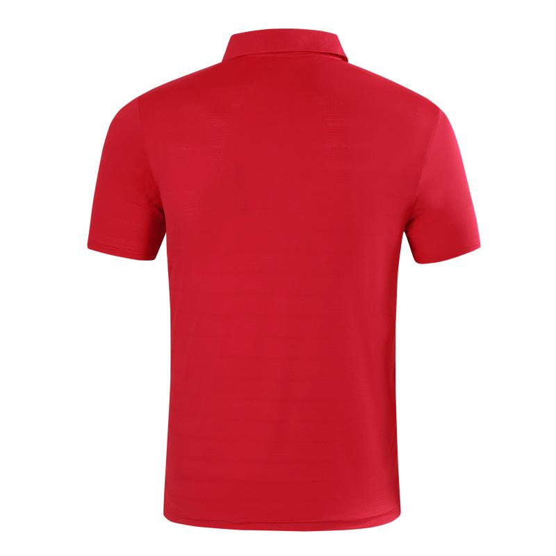 Pánská ledová hedvábná polokošile Ležérní polokošile Lehká obchodní klopa T-Shirt 