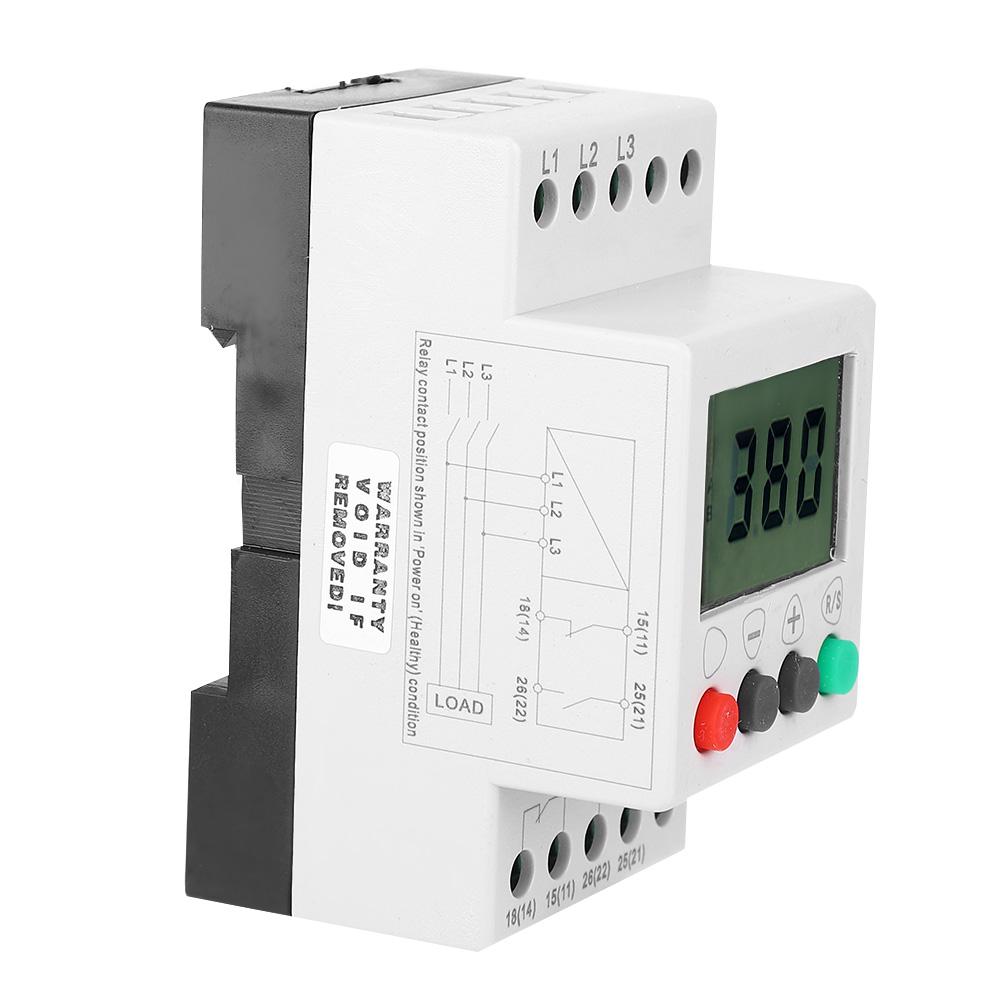 DFY5 LCD Display Under Over Voltage Phase Sequence Protector 3 Phase Voltage Monitor Relay
