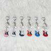 Y2K Guitar Keychain Heart Star Pendant Keyring Accessories Gift for Women Bag