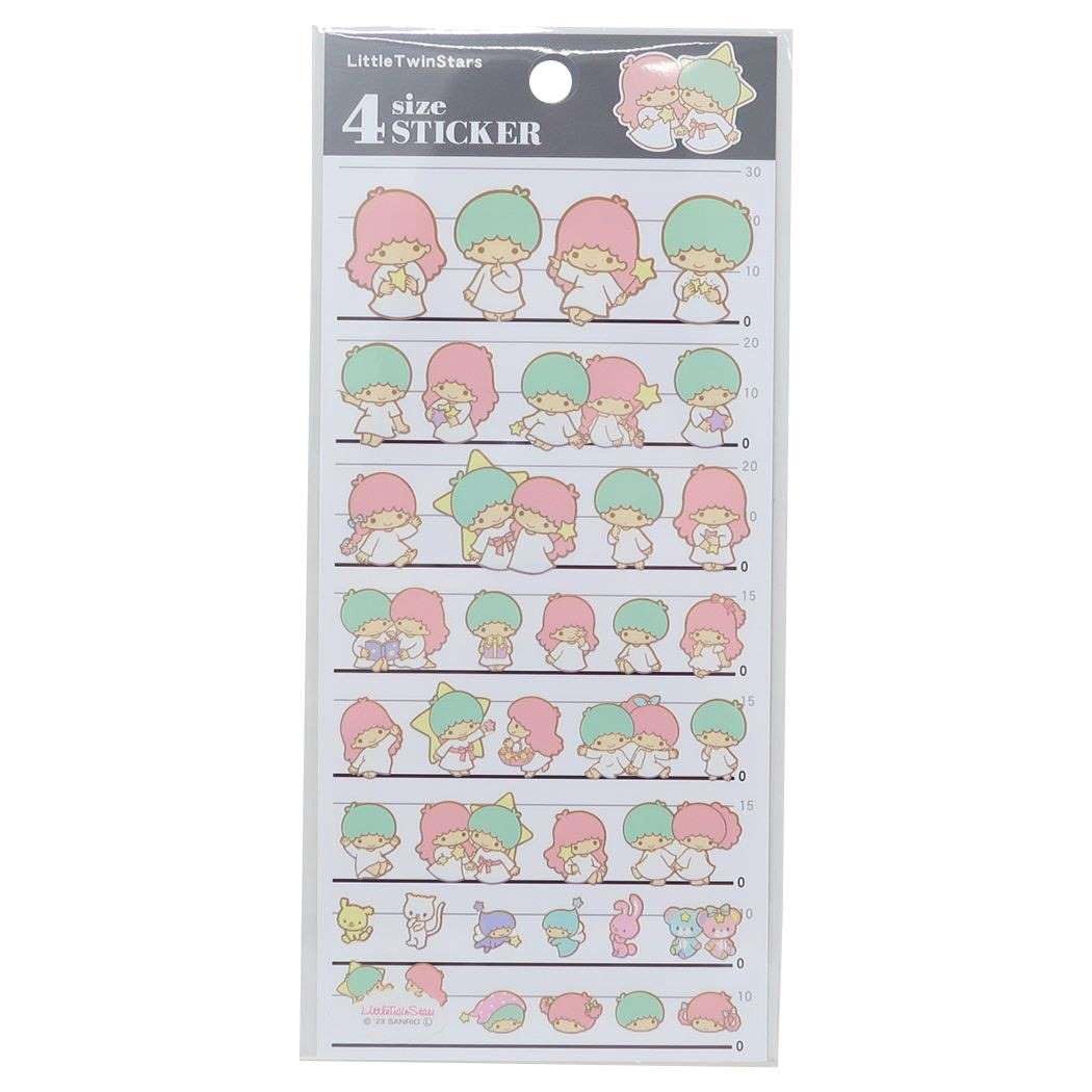 Little Twin Stars [Лист наклеек] Наклейки 4 размеров 4 SIZE STICKER Sanrio