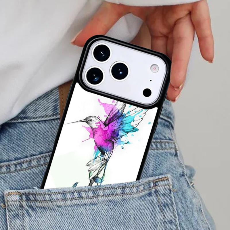 Hummingbird Case Phone Case for iPhone 16e 15 14 13 12 17 Pro Max Plus Air 17pro Cover Coque