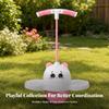 Textured Pogo Ball with Adjustable Handle Stable Snap-on for Children,