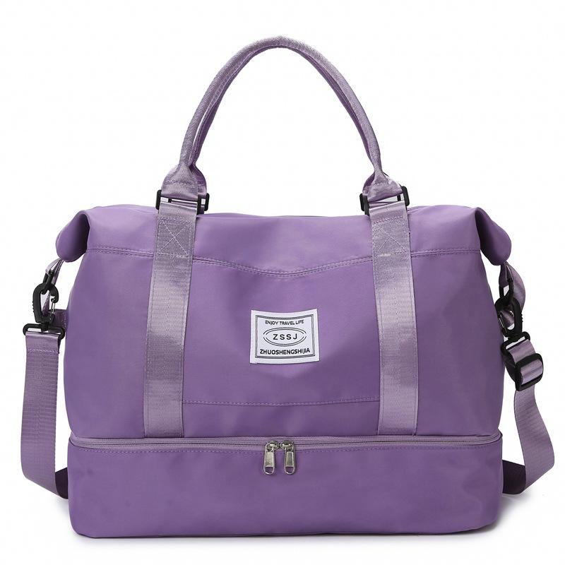 Large Capacity Travel Bag with Shoe Compartment, Wet/Dry Separation for Swimming & Fitness