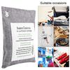8 Couleurs   Sac Purifiant Charbon Actif Bambou Purificateur d'Odeur Désodorisant Voiture Gris