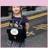 Minimalist Backpack Childrens With Leather Material And Rabbit Print Design