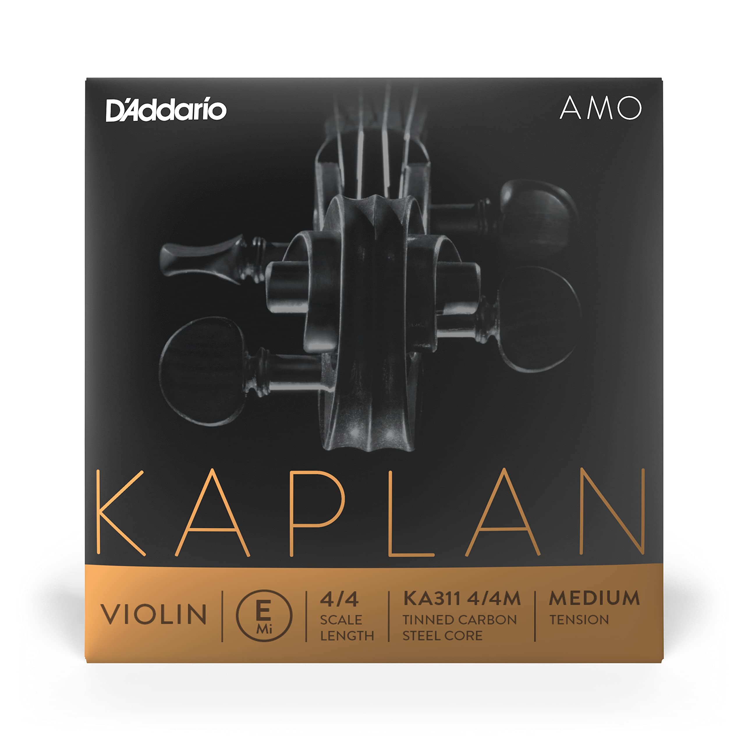

Kaplan Amo E string for violin KA311 Medium Tension D Addario 4/4M