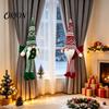 Curtain Buckle for Living Room Christmas Plush Gnome Buckle, Scandinavian Santa Doll Tiebacks, Cute Decor Faceless Dwarf Holdback Fastener Holiday