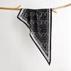 Retro Printed Square Scarf For Women Soft Satin Scarves Bandanas Luxury Hijab Neckerchief Elegant Shawl Wraps