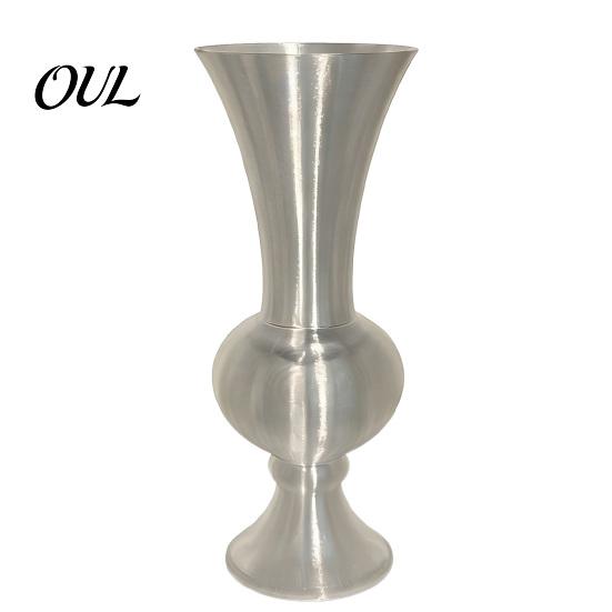 Kreatives Heimdekor Retro Gebogene Dekorative Blumenvase, 3D-gedruckt Weiter Hals Stilvolle Balkondekoration Minimalistischer Tischplatten Blumenbehälter