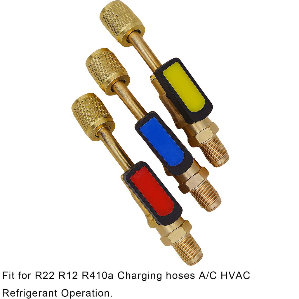 R22 Refrigerant Ball Valve Brass Air Conditioning Refrigerant Shut-Off Valve Connecting To Hose Refrigeration Tool R410a Adapter