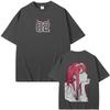 Anime DARLING In the FRANXX Zero Two 90s Comic‑Style Graphic Print Unisex Casual Loose‑Fit Y2K Men's Fashion T‑Shirt