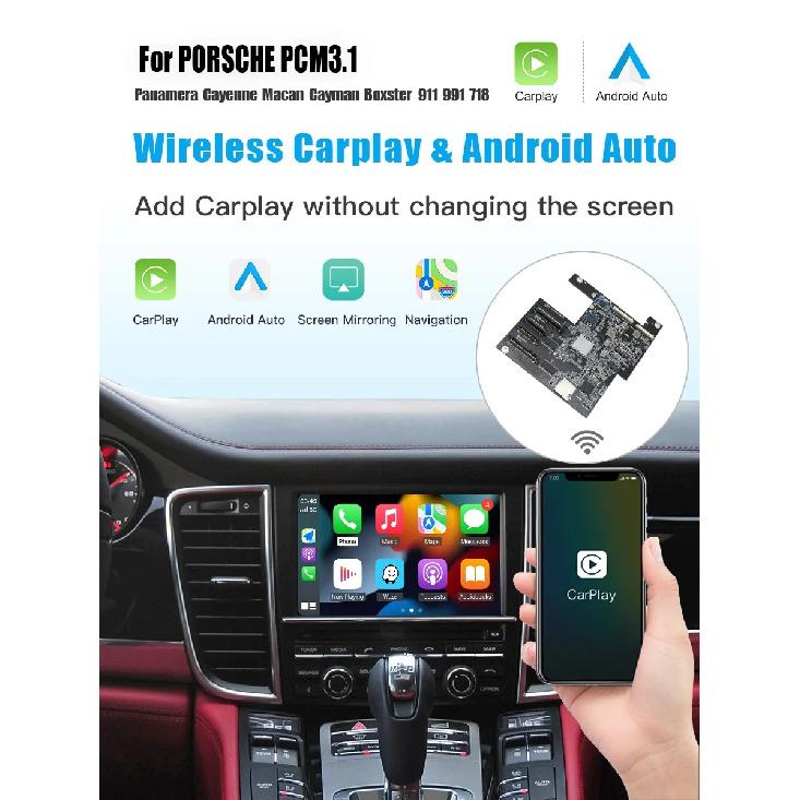 Wireless CarPlay Android auto For Panamera Cayenne Macan Cayma 911 918 PCM 3.1 Support Mirror Link AirPlay Camera