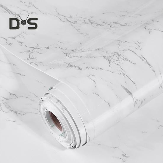 Kitchen Countertop Stickers Marble Pattern Cabinet Shelf Drawer Liner Self Adhesive Waterproof Stickers for Washbasin Countertop