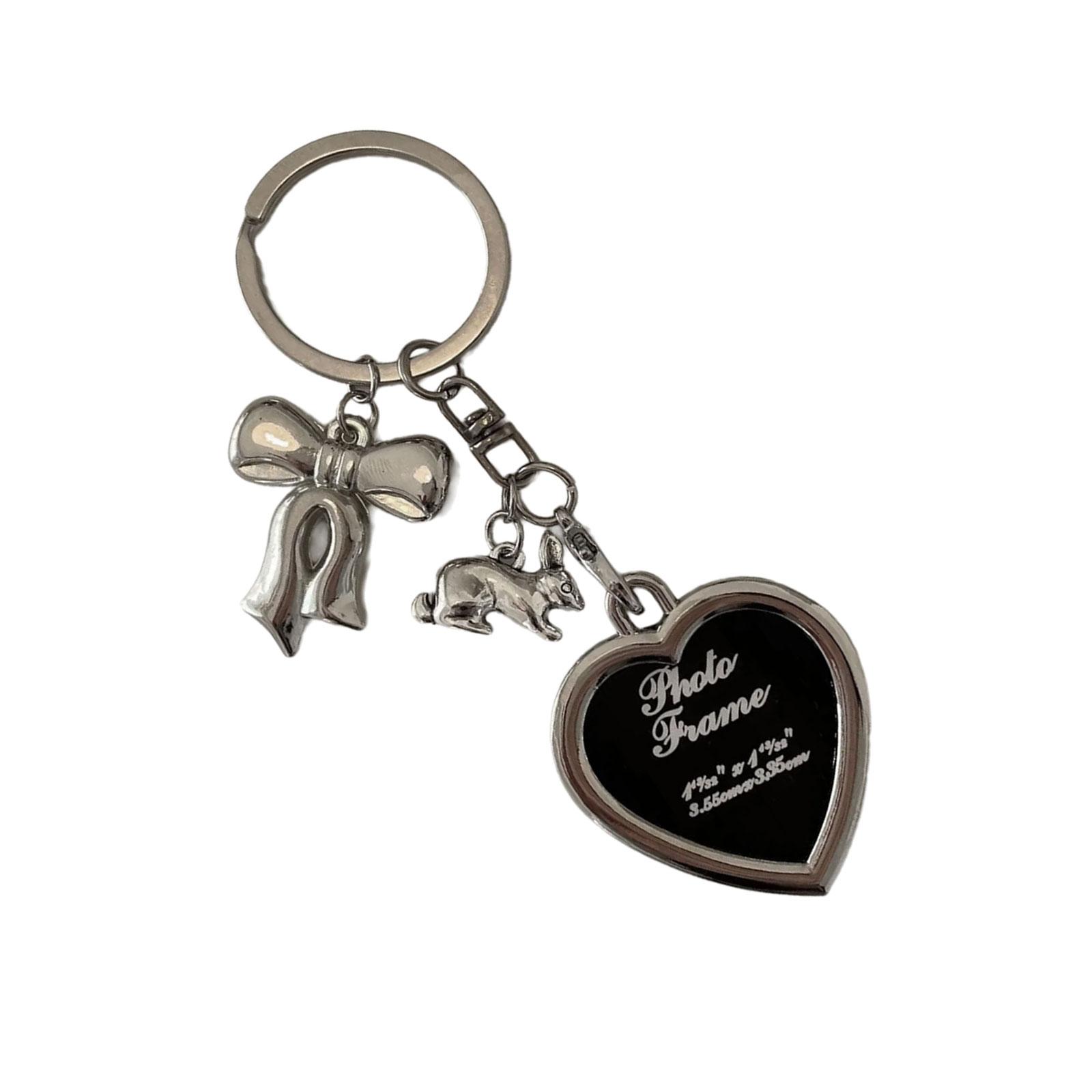 Большой брелок в форме сердца с бантом — фото 9