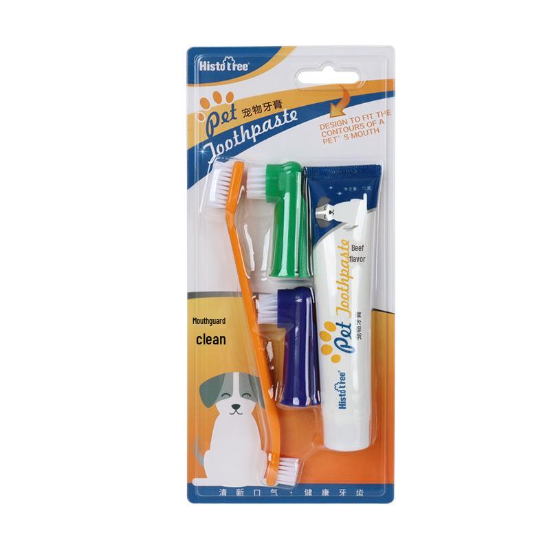 Disposable Pet Toothbrush & Toothpaste Set for Dogs, Cats & Kittens
