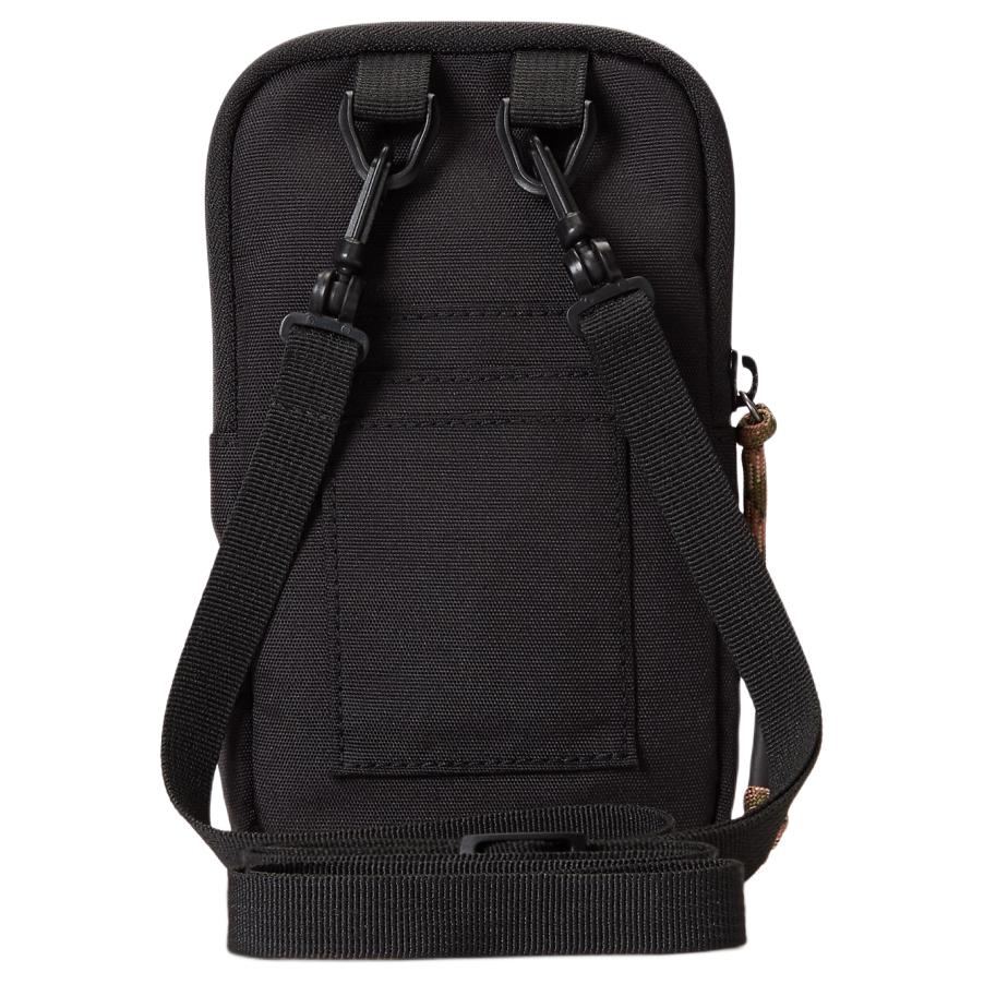 Polo Ralph Lauren Detachable Adjustable Shoulder Strap Top Zip Closure Iconic Pony Patch Fabric Phone Bag Men Bags Black MAPOBGS07120015