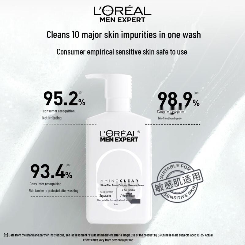L'Oréal Men Expert Amino Acid Purifying Cleanser for Normal Skin