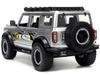 JADATOYS JUST TRUCKS WHEELS 2021 FORD BRONCO KC HILITES Diecast Car 33852 124 w/RACK &