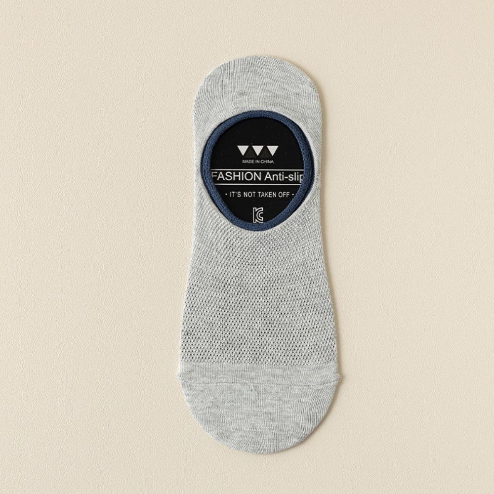 Comfortable Silicone Non-slip Men's Socks Anti Odor Thin Low Cut Socks Breathable Mesh No-show Sock Men