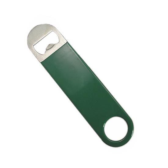 1Piece Bartender Bottle Opener Stainless Steel Beer Bottle Openers Rubber Flat Bottle Opener Heavy Duty Bar Opener YY048