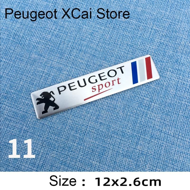 Suitable for Peugeot 408 508 RCZ 2008 3008 4007 4008 5008 206 207 301 307 308 GT fender side Aluminum YR sticker car accessories